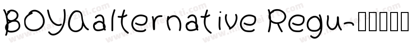 BOYAalternative Regu字体转换